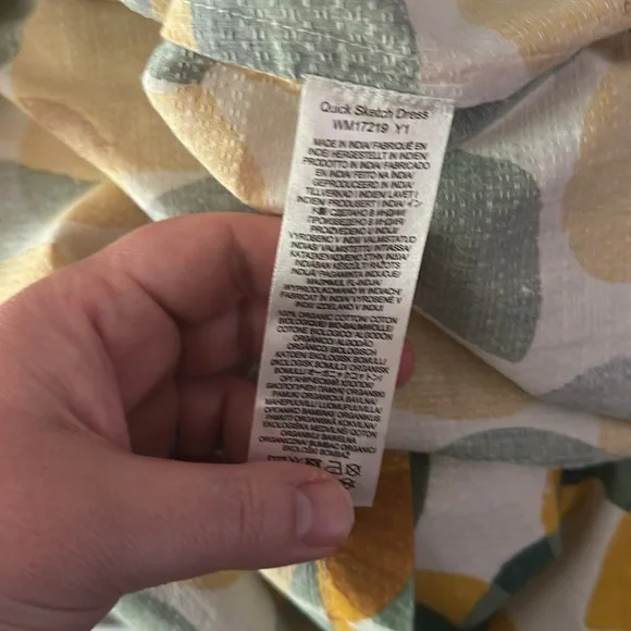 SEASALT CORNWALL Stylish Yellow and Green Leaf Print Dress - Picture 8 of 8